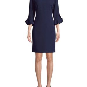 Karl Lagerfeld ~ Size 0 ~ Navy Blue Professional but Feminine Dress